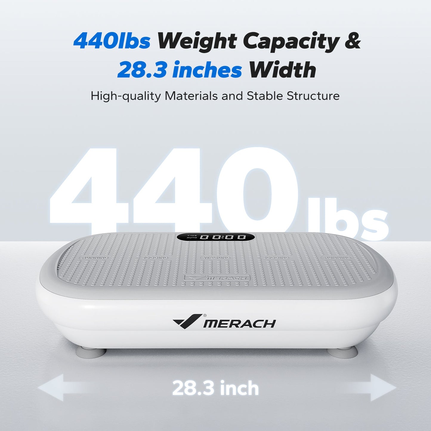 CV40 Curved 440 lbs High-Power Vibration Plate for Weight Loss